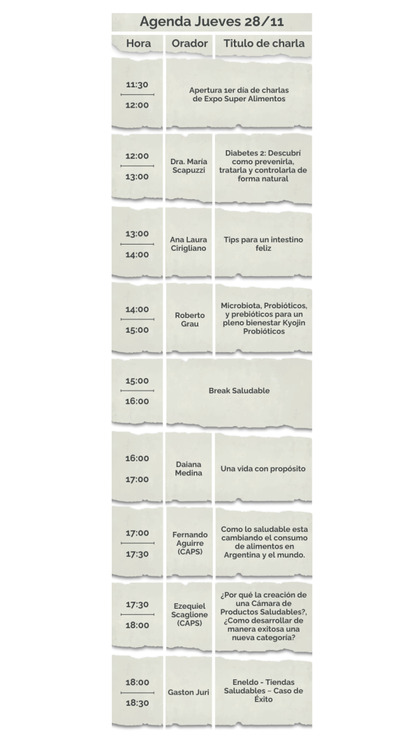 Agenda expo super alimentos 2024 2